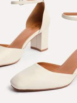 Schoenen Met Hakken|Linzi - Sydney Square Toe Court Heels Natuurlijk