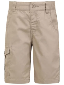 Shorts*Mountain Warehouse - Kids 100% Cotton Cargo Shorts Natuurlijk