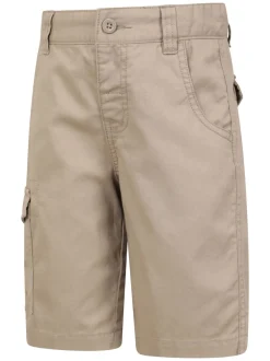 Shorts*Mountain Warehouse - Kids 100% Cotton Cargo Shorts Natuurlijk