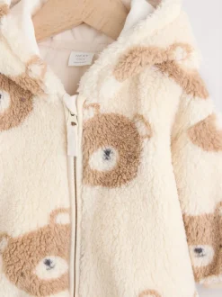 Jassen, Jacks En Kinderwagenpakjes|Jassen En Jacks*Next Natuurlijk berengezicht - Fleece Jack met ritssluiting (0mnd-2jr)