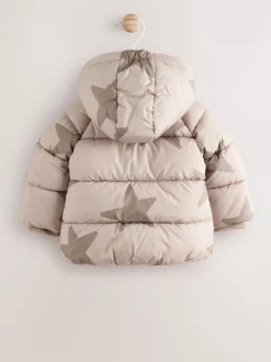 Jassen, Jacks En Kinderwagenpakjes|Jassen En Jacks*Next - Baby pufferjack (0mnd -2jr) Natuurlijk ster all-over print.