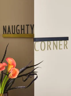 Canvassen En Kunst Voor Aan De Wand|Next Naughty Corner Metal Folding Wall Sign