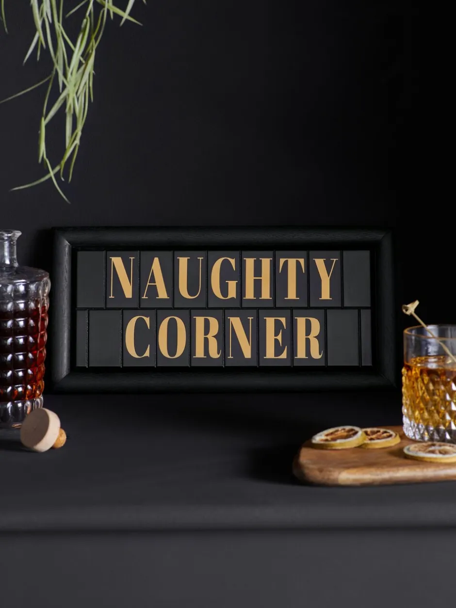 Canvassen En Kunst Voor Aan De Wand*Next Naughty Corner slogan wanddecoratie