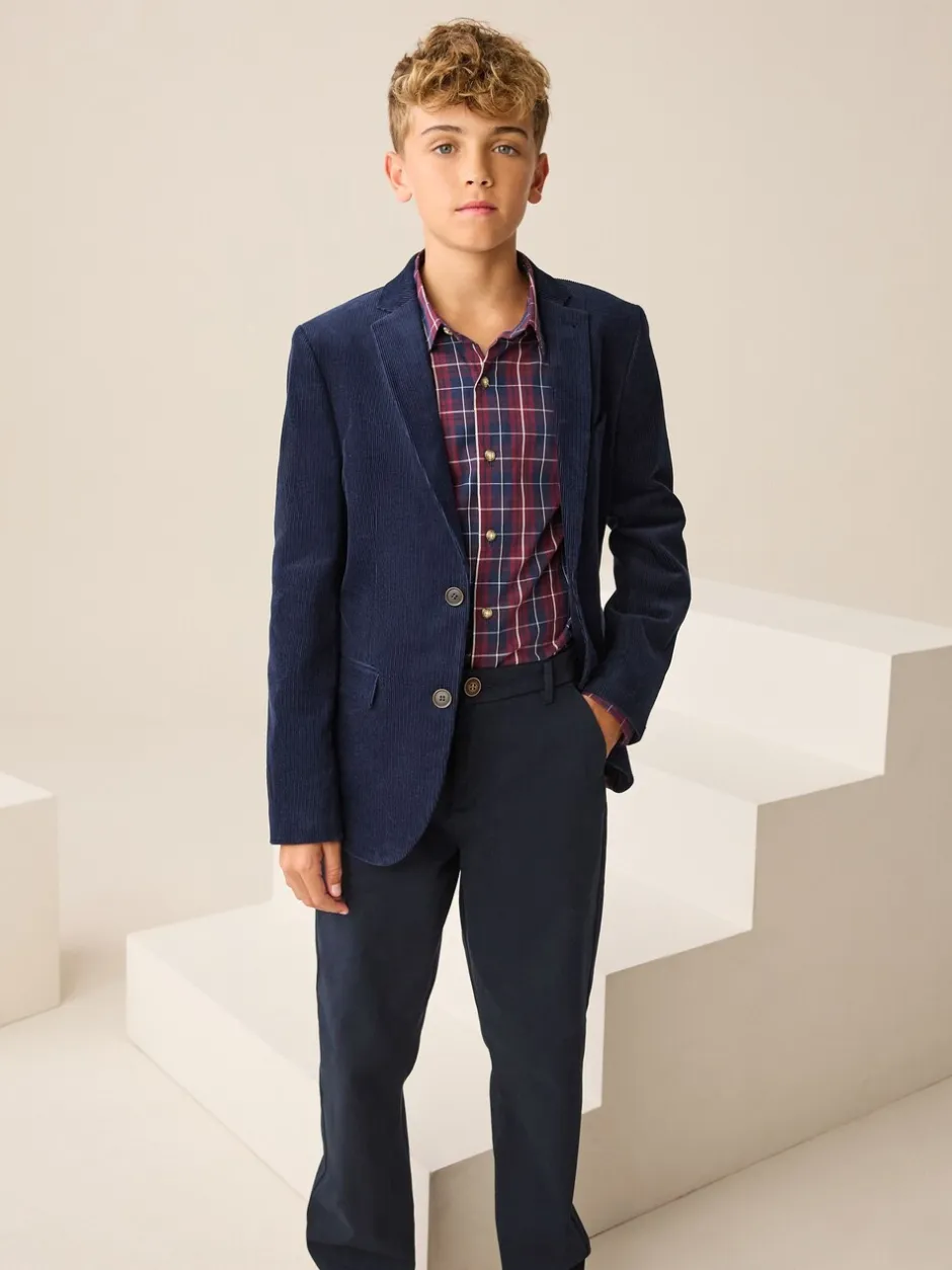 Kostuums En Herenvesten*Next - Blazer (3-16yrs) Navy Blue Corduroy
