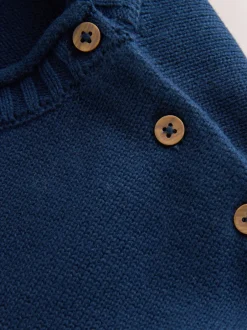 Truien En Breisels|Next Navy Blue Sealife - Character Knitted Crew Neck Jumper (3mths-7yrs)