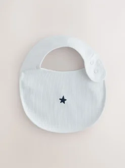 Slabbetjes|Next Navy Star - Verpakking met 5 babyslabbetjes