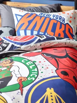 Kinderbeddengoed|Beddengoedsets En Dekbedovertrekken*Next NBA 100% katoenen Dekbedovertrek en kussensloop Set voor eenpersoonsbed
