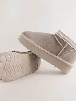 Boots*Baker by Ted Baker - waterafstotende behaaglijke suède meisjes Boots Nertsgrijs/bruin