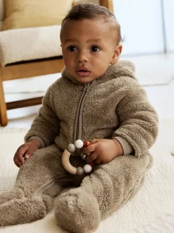 Jassen, Jacks En Kinderwagenpakjes|Jassen En Jacks|Next Nertsgrijs/bruin - Fleece babypakje