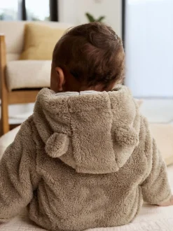 Jassen, Jacks En Kinderwagenpakjes|Jassen En Jacks|Next Nertsgrijs/bruin - Fleece babypakje