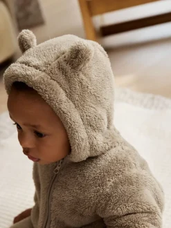 Jassen, Jacks En Kinderwagenpakjes|Jassen En Jacks|Next Nertsgrijs/bruin - Fleece babypakje