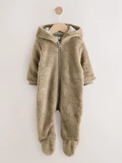 Jassen, Jacks En Kinderwagenpakjes|Jassen En Jacks|Next Nertsgrijs/bruin - Fleece babypakje