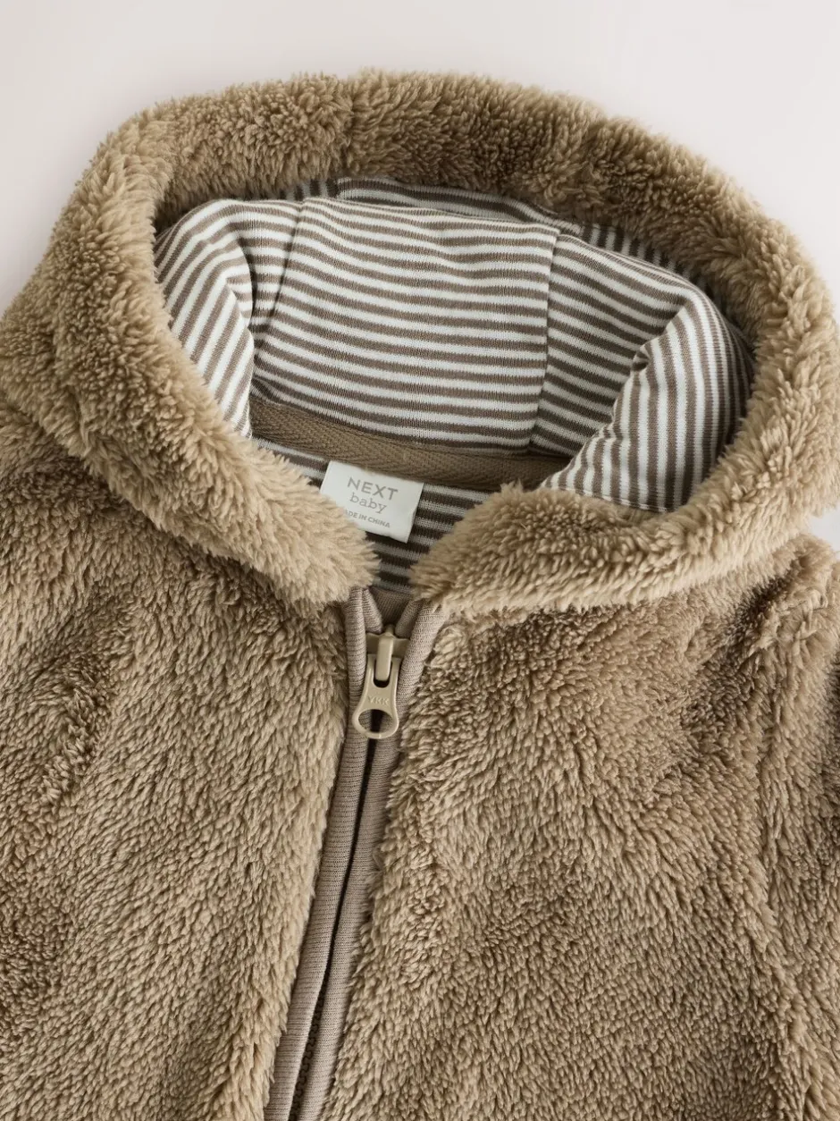 Jassen, Jacks En Kinderwagenpakjes|Jassen En Jacks|Next Nertsgrijs/bruin - Fleece babypakje