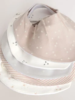 Slabbetjes|Next Neutraal - 5 Kwijlslabbetjes voor baby's