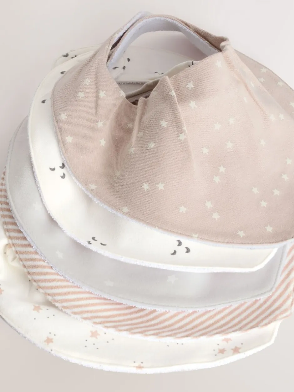 Slabbetjes|Next Neutraal - 5 Kwijlslabbetjes voor baby's