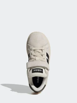 Sneakers|Sneakers|adidas Neutraal - Grand Court 00suède kindersneakers met elastische veters