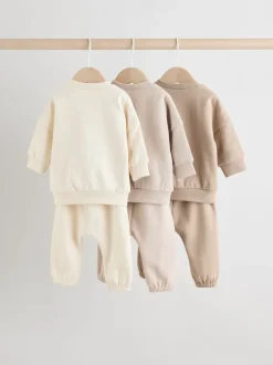 Joggingbroeken|Sweaters En Hoody´S|Next Neutraal - Baby Sweatshirt en Joggingbroeken Set 6 stuks (0mnd-3jaar)
