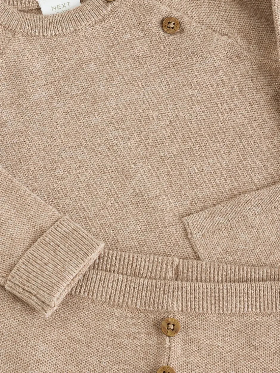 Sets En Outfits|Truien En Breisels*Next - Babyset met gebreide trui en legging (0mnd-2jr) Neutraal