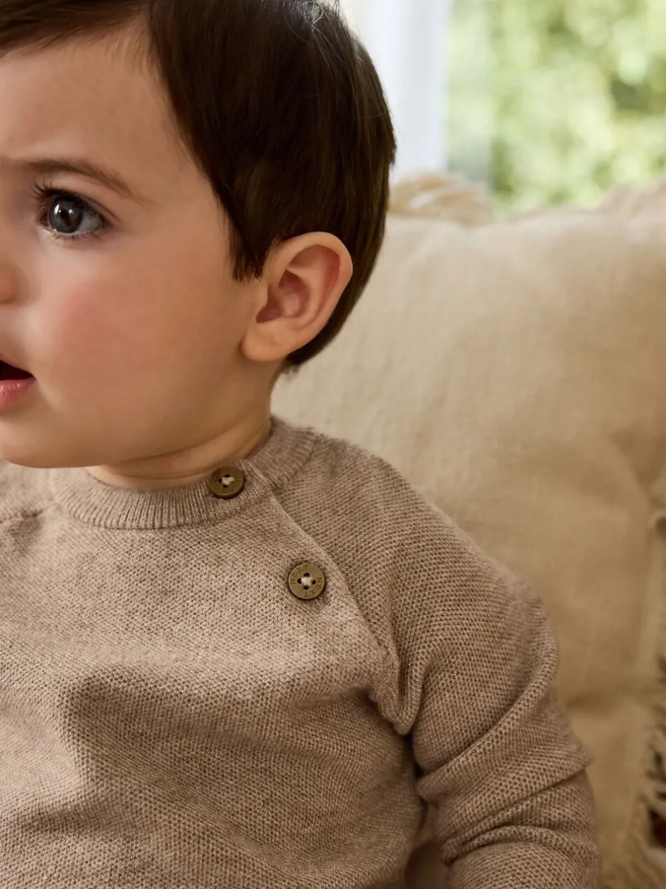 Sets En Outfits|Truien En Breisels*Next - Babyset met gebreide trui en legging (0mnd-2jr) Neutraal