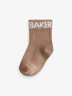 Sokken En Panty's|Sokken*Baker by Ted Baker - babysokken verpakking van 5 Neutraal