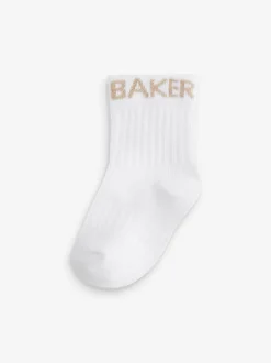 Sokken En Panty's|Sokken*Baker by Ted Baker - babysokken verpakking van 5 Neutraal