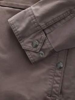 Jassen En Jacks*Next - Borg Lined Zip Through Funnel Jacket Neutraal