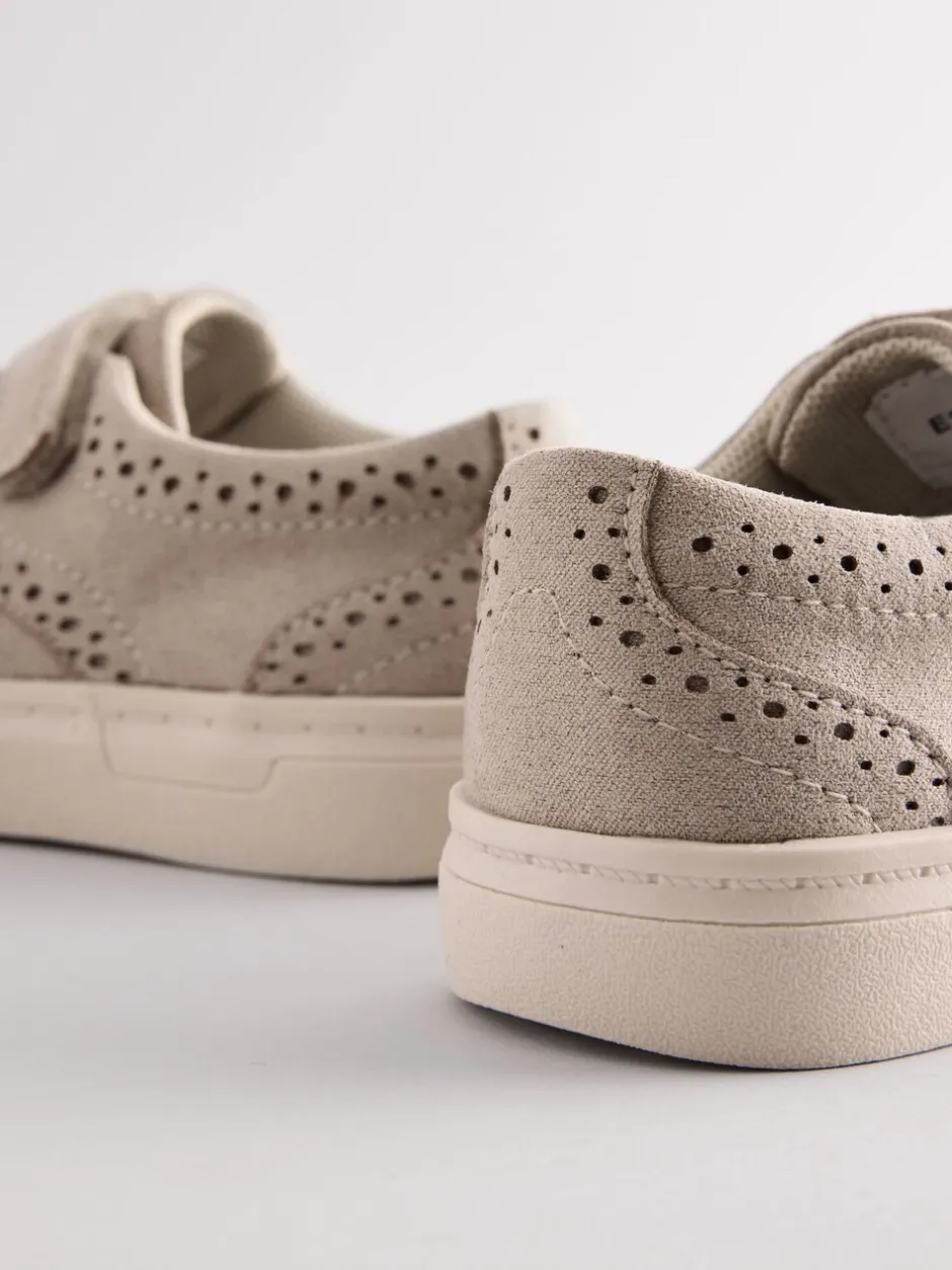 Gelegenheidskleding|Next - Brogue schoenen met klittenbandsluiting Neutraal