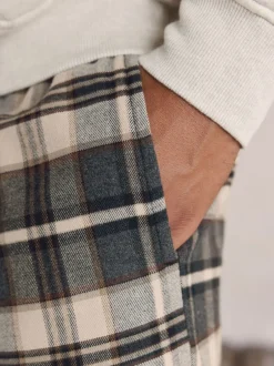 Pyjama's|Loungewear*Next - Check Bottoms Long Sleeve Hoodie Set Neutraal