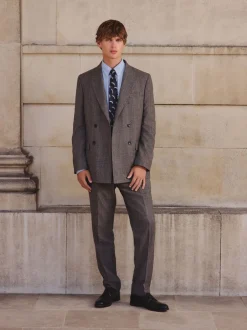 Pakken|Next Neutraal - Double Breasted Merino Wool Blend Suit Jacket