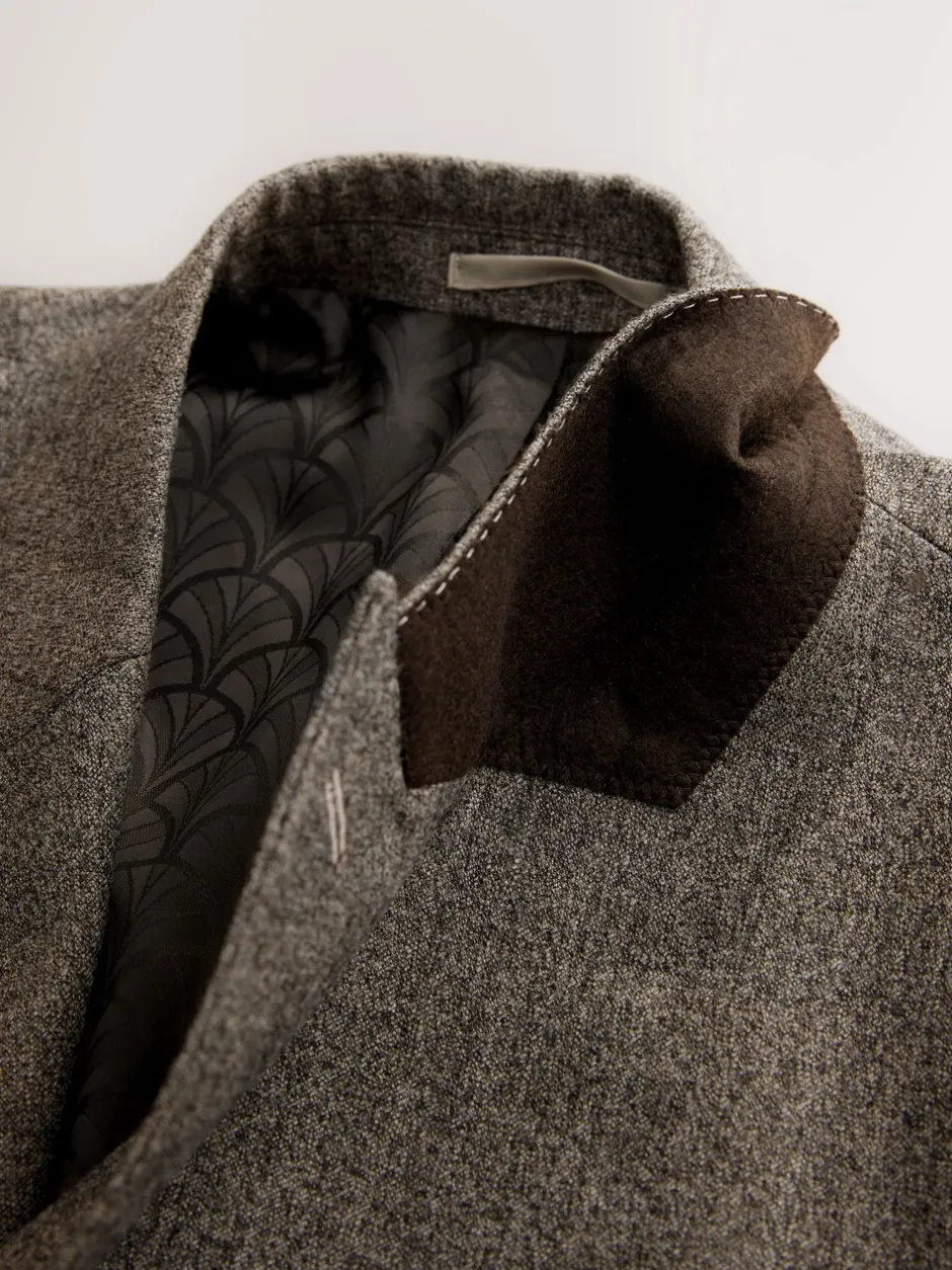 Pakken|Next Neutraal - Double Breasted Merino Wool Blend Suit Jacket
