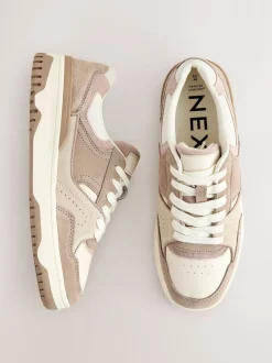 Sneakers|Next - Forever Comfort® Panelled Chunky Lace-Up Trainers Neutraal