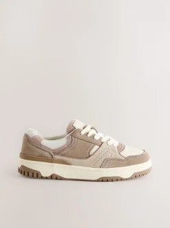 Sneakers|Next - Forever Comfort® Panelled Chunky Lace-Up Trainers Neutraal
