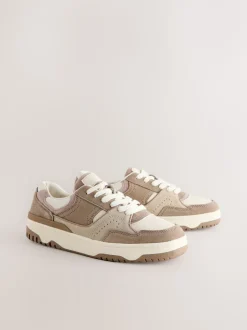 Sneakers|Next - Forever Comfort® Panelled Chunky Lace-Up Trainers Neutraal