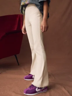 Broeken En Leggings*Next Neutraal - Geribde uitlopende legging (3-16 jr)