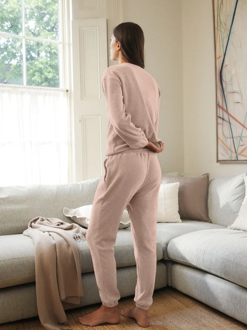 Loungewear|Alle Nacht- En Loungekleding*Next Neutraal - Gezellige pyjama met wafeldessin en lange mouwen