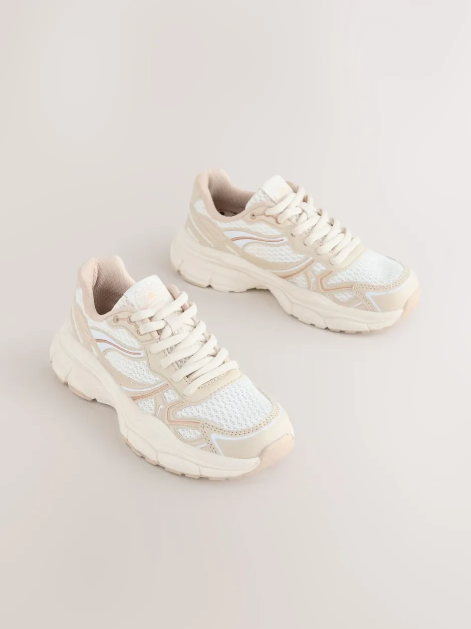 Sneakers|Next Neutraal - Grove vetersneakers
