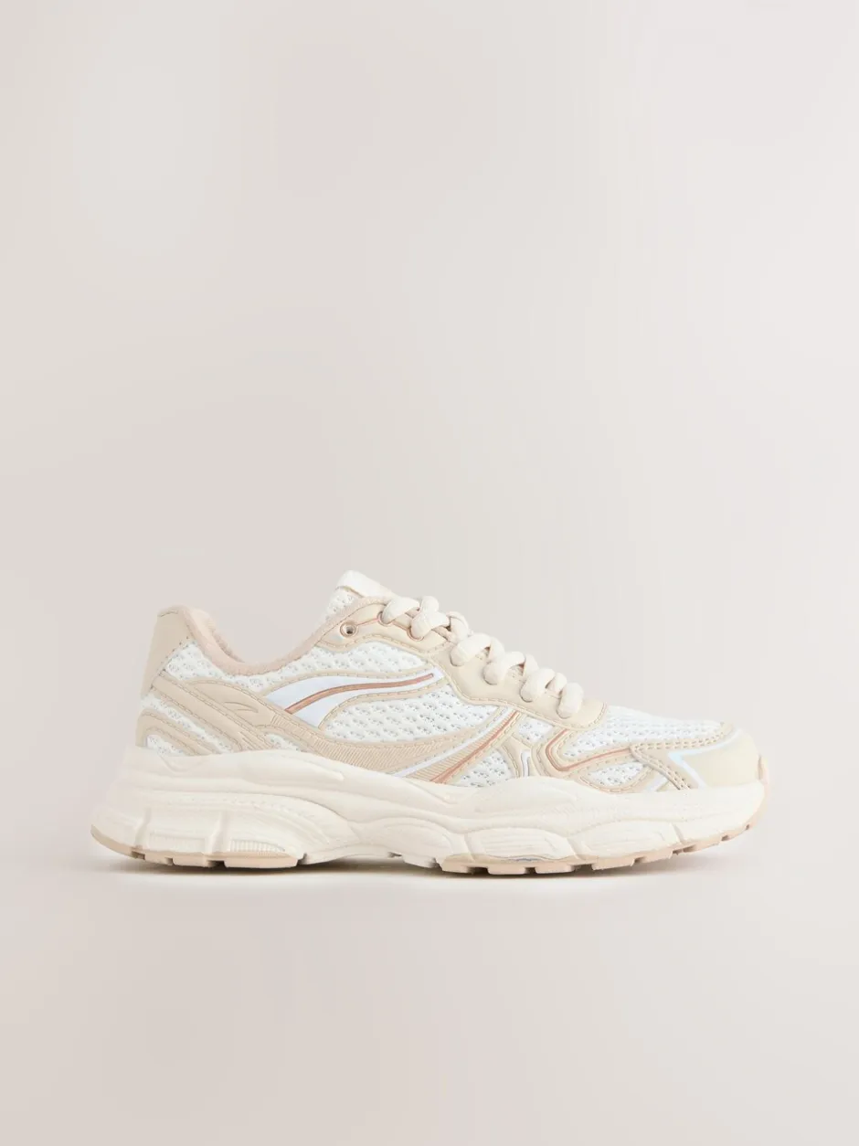 Sneakers|Next Neutraal - Grove vetersneakers