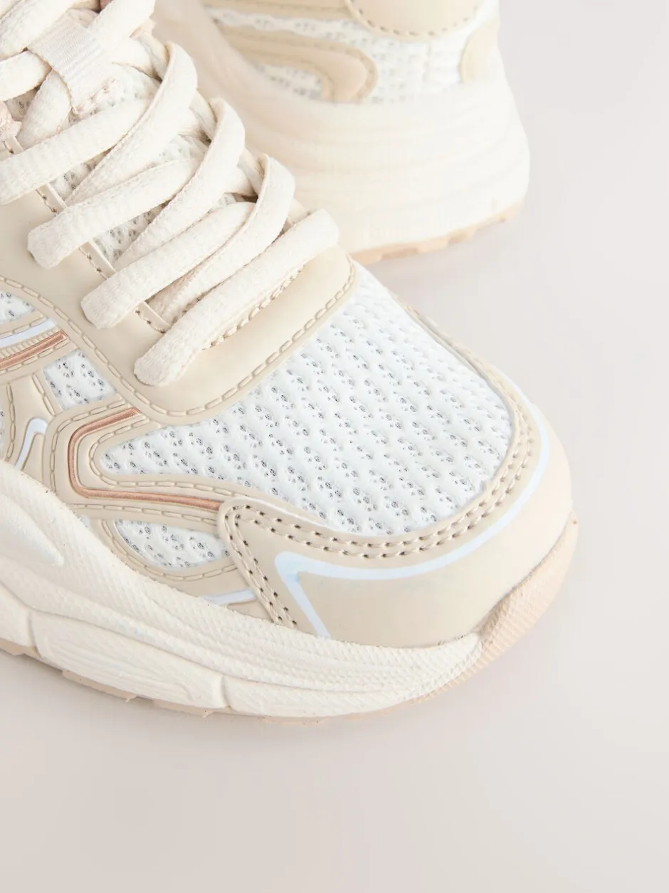 Sneakers|Next Neutraal - Grove vetersneakers