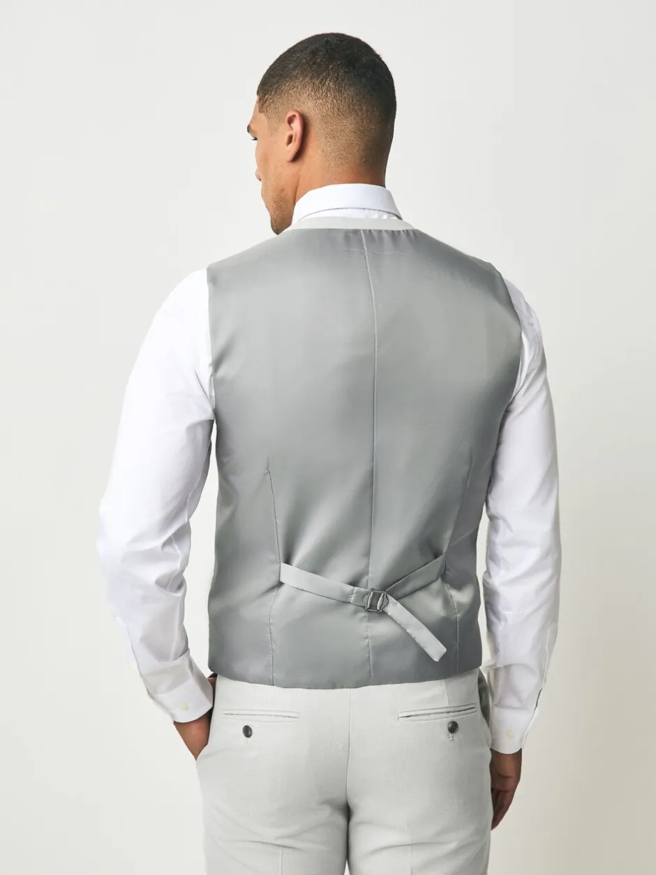 Vesten*Next Neutraal - Herenvest met textuur