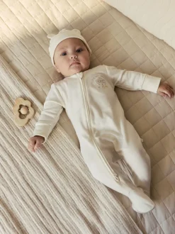 Babypakjes En Babypyjama's*Next Neutraal - Im New Here Sleepsuit And Hat Set (0-9mths)