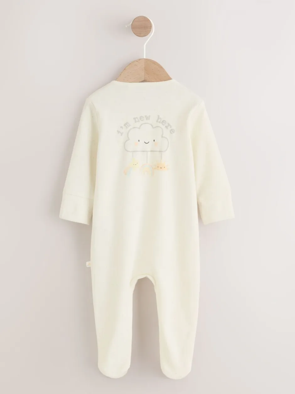 Babypakjes En Babypyjama's*Next Neutraal - Im New Here Sleepsuit And Hat Set (0-9mths)