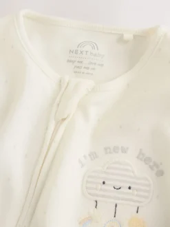 Babypakjes En Babypyjama's*Next Neutraal - Im New Here Sleepsuit And Hat Set (0-9mths)