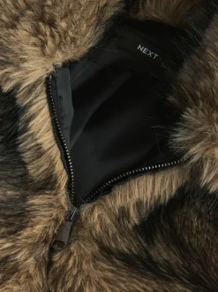 Jassen En Jacks|Next - Jack met rits en imitatiebont Neutraal