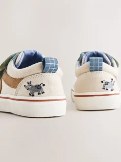Sneakers*Next - Klittenbandsluiting Skate Trainers Neutraal