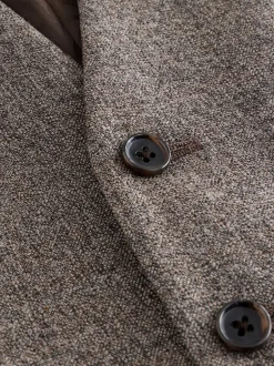 Vesten|Next - Merino Wool Blend Suit Waistcoat Neutraal