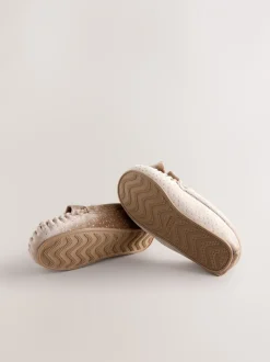 Pantoffels*Next Neutraal - Moccasinpantoffels