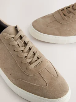 Schoenen*Next - Modieuze suède sneakers Neutraal
