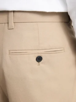 Formele Broek|Next - Normale Pasvorm - Signature - 100% Wollen broek met Motion Flex-tailleband Neutraal