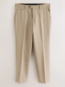 Formele Broek|Next - Normale Pasvorm - Signature - 100% Wollen broek met Motion Flex-tailleband Neutraal