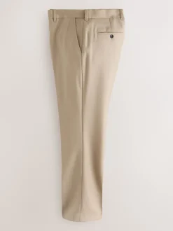 Formele Broek|Next - Normale Pasvorm - Signature - 100% Wollen broek met Motion Flex-tailleband Neutraal